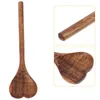 Forchette con incisione a forma di cuore, cucchiaio in legno, manico per riso, mestolo che mescola