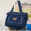 Bag Jean Crossbody Fashion Denim Pouch Large Capacity Multifunctional Retro Versatile Satchel