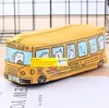 Pencil Bag Cartoon school Bus Car Stationery Bags Cute Animals Canvas Pencil holder case For Boys Girls School Supplies Toys Gifts 11 LL