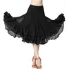 Stage Wear Belly Dance Spódnica Flamenco Dress Costume for Women Ballroom Dancing Lkits