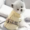 Spirng 여름 개 옷 잘 생긴 트렌치 코트 드레스 작은 개 의상을위한 따뜻한 옷 재킷 재킷 강아지 셔츠 개 애완 동물 의상 y01301z