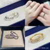 Desginer Chopard Jewelry Chopin Ice Ring Female 925 Sterling Silver Plated V-Gold Rose Gold Necklace Par Ring Xiao Family Block Ring Hot Selling