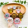 Soothers Teorsers 10pcs Baby Food Grade Sile Teether Chewing Beads Cartoon Animal DIY Jewelry Pacifier Chain 선물 액세서리 220812 D Otju4