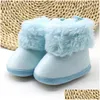 Premiers marcheurs bébé filles garçons chaussures P Veet bottes enfant en bas âge réchauffement chaussons infantile doux neige goutte livraison enfants maternité Otla4