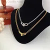 Designer Freds Necklace Fashionable and Highend Personalized Style Horseshoe Buckle Collarbone Chain Niche and Unique Design Versatile Neck Chain Personalized a