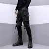 houzhou techwear men for men corgoズボンの黒い貨物パンツ男性日本のストリートウェアヒップホップスプリングリボンポケットハラジュクファッション240228