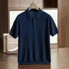 Pulls pour hommes Zyczcxx Pure Cachemire Pullmère Men Polo Couleur Match Matching Shirt Automne Tops décontractés Veste haut de gamme