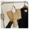 Shop Factory Lingge Textura Tote Bag Autumn e Inverno 2024 Nova bolsa de corrente de ombro único de alta capacidade
