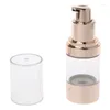 Storage Bottles 50ML Gold Plastic Airless Pump Bottle For Lotion/emulsion/serum/whitening Liquid Essence/sunscreen Skin Care Cosmetic