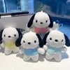 2024 design de brinquedo de pelúcia bonecas chaveiros carro sacos pingente dos desenhos animados adorável bonito pochacco pelúcia chaveiro presentes aniversário atacado