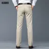 KUBRO Pantaloni eleganti da uomo di alta qualità Pantaloni classici dritti casual autunno inverno multicolor neri Business 240315
