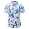 Men's Casual Shirts Hawaiian Shirt 3D Printed Short Sleeved Button Summer Beach Formal Fashionable Comfortable And Breathable