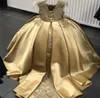 Gold Kristall Blumen Mädchen Kleid Festzug Kleider Ballkleid Perlen 2021 Kleinkind Kleinkind Kleidung Kleine Kinder Geburtstag Kleider8428011