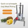 Manuell rostfritt stål ananas Peeler Corer Slicer Machine Manual Ananashål Punch Machine