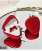 Bottles 1Pc Creative Cute Simulation Strawberry Shape Ring Box Children Jewelry Small Storage Festival Gift Packaging