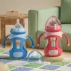 oberni baby bottle 240ml 2 PCSシリコン乳首とシリコンスリーブを使用した抗coli痛bpaフリー給餌240227