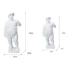 Creative Fat David Portrait Sculpture Resin Craft Decoration Human body Statue Home Desktop Ornaments Garden Art 220117238N