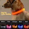 Collier pour animaux de compagnie LED rechargeable par USB clignotant lumineux de sécurité éclairer le collier de chien en nylon Anti-perte collier pour animaux de compagnie chiot Collars289q