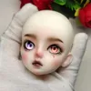 Cute Makeup Dolls Head 1/6 Mjd Joints Movable Body Dress Up Accessories White Skin Girls Dress Up Toy 240308