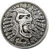 HB36 Hobo Morgan Dollar Skull Zombie szkielet kopia monety mosiężne ozdoby rzemieślnicze