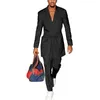 Etnische Kleding Afrikaanse Pakken Voor Mannen 2 Delige Set Luxe Jas Broek Casual Dashiki Outfit Mode Kleding