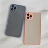 Odporny na szok Matte Case na iPhone 15 14 13 12 11 Pro Max XR XS X 7 8 Plus 15Pro Luksusowy silikonowy zderzak przezroczysty twardy pokrywę PC CAPA 600pcs