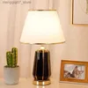 Lampy odcienie debby Współczesna ceramika lampka stołowa luksusowa salon sypialnia sypialnia Bezkulne światło Hotel Inżynieria dekoracyjne światła L240311