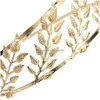 Tiaras New Bridal Headbands Hairbands Golden Leave Shape with Alloy Womens Wild Hallow Hair Fahion Accessories Droper Dhgarden Dh1zk