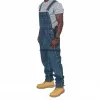 Mannen Cargo Jeans Jumpsuit Big Size Vintage Grote Zak Denim Bib Overalls Homme Casual Verstelbare Bretels Lange Broek Streetwear