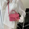 Torby na ramię damska torba moda kwadratowa klapa dla kobiet małych komunikatorów Kamiennych Wzór skórzaną torebkę crossbody