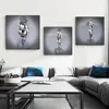 Moderne metalen figuur standbeeld canvas schilderij op de romantische posters en prints muur kunst foto's woonkamer thuis decor276F