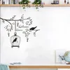 Wall Stickers Welcome Home Sticker Birds In The Tree Decor Living Room Bedroom Decals Removable Bird Cage Decoration252y