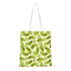 Alışveriş Çantaları turşu salatalık yeniden kullanılabilir bakkal katlanır kotlar yıkanabilir hafif sağlam polyester hediye