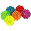 1pc Flashing Light Puppy Dog Cat Pet Hedgehog Rubber Ball Bell Sound Ball Fun Play Toy Led Light Squeaky Chewing Balls282M