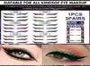 3 Paar wasserdichter Augenlidstift, wiederverwendbar, Diamant-Glitzer-Eyeliner-Aufkleber, doppeltes Augen-Make-up, selbstklebend, Kosmetik1250121