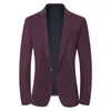 Costumes pour hommes Blazer de haute qualité élégant style britannique Mode Business Job Interview Groomsmen Robe Casual Gentleman Slim Fit Jacket