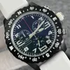 U1 من أعلى الدرجات AAA Bretiling 48mm التحمل Pro Limited Black Dial Watch Quartz Chronograph Battery Power Math