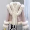 2023 Haining Inverno Donna Coreana Vera Volpe con Peluche Moda Cappotto di Pelliccia di Alta Qualità 8316