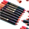 Brillant à lèvres mat rouge à lèvres hydratant doux brume teinte imperméable rendu des couleurs tasse antiadhésive glaçure lèvres Liner crayon livraison directe Hea Otabz