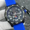 U1 Hoogwaardige AAA Bretiling 48MM Endurance Pro Limited Horloge met zwarte wijzerplaat Quartz Chronograaf Batterijvermogen Datum Herenhorloge Roestvrij stalen band Herenpolshorloge Mooi