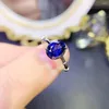 クラスターリングサファイアトパーズデザインエンゲージメントスターリングシルバー925女性のシンプルな雰囲気の宝石宝石オリジナルブティック
