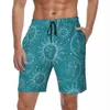 Pantaloncini da uomo Man Board Vintage Sun Stars Celestial Costume da bagno casual Teal Magic Fast Dry Running Beach