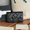 designer coins purse unisex chain wallets crossbody purse caviar Wallet Female Student Solid Color Buckle Small Wallet