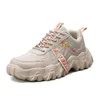 Hommes chaussures de course décontracté maille lame baskets chaussures de Sport en plein air respirant blanc chaussures de Jogging chaussure confortable chaussure homme L7