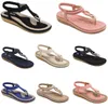 2024 zomer vrouwen schoenen Sandalen lage hakken Mesh oppervlak Leisure Mom Zwart wit grote maat 35-42 J51 GAI XJ XJ