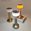 Lampy odcienie bezbłędne metalowa lampa stołowa sterowanie dotykiem Kreatywne ozdoby bezprzewodowe nocne światło nocne