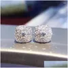 Boucles d'oreilles Nouveau éblouissant pour les femmes Micro pavé cristal cubique zircone délicate mariée boucle d'oreille de mariage mode luxe bijoux goutte de Dhhju