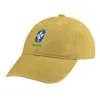 Berets CBF Brasil Football Team Logo Cowboy Hat Custom Sun Cap Homens Mulheres