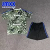 JMXX 24-25 MU Kinder-Fußballtrikot-Set Stone Roses Co Markenstile Kinderuniformen Jersey-Fußballtrikot 2024 2025 Oberteil und Shorts Kinderversion