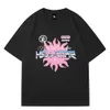 Neue Designer Herren Hellstar Man Hell Womens Graphic Tee All-Match Sommer T-Shirt Street Graffiti Letters T-Shirt Retro Rappe Hip Hop Hell-Star T-Shirt